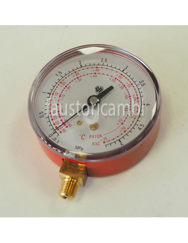 MANOMÈTRE Ø 80 CLASSE HAUTE PRESSION 1 1/8 "NPT -1/35 GAZ R410A CONDITIONNEMENT