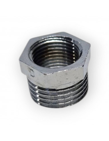 REDUCTION LAITON CHROME RACCORD Ø 1/2 X 3/8 CHROME