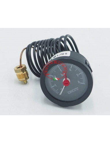 MANOMÈTRE HYDROMÈTRE IMIT Ø 53 AVEC CAPILLAIRE 150CM M14 COMPATIBLE AVEC CHAUDIÈRE SAUNIER DUVAL HERMANN 048001120