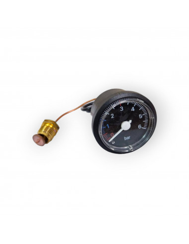 RIELLO 4364478 MANOMÈTRE 0-6 BAR Ø 40 MM REMPLACEMENT POUR CHAUDIÈRE GAIN D'ESPACE