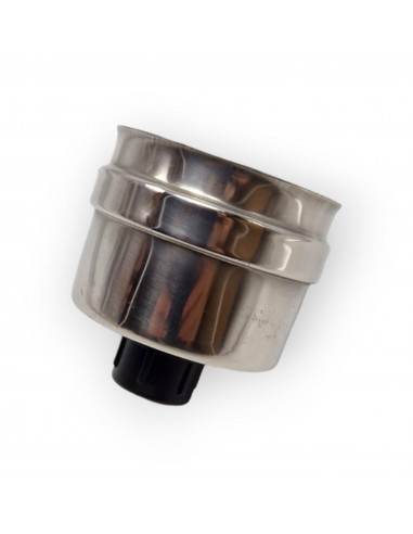 RACCORD BOUCHON POUR CONVOYEUR D'ÉVACUATION DES CONDENSATS Ø 80 MM POUR TUBE EN ACIER INOXYDABLE