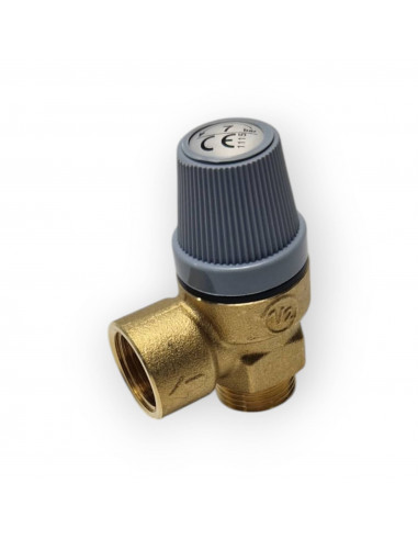 SIME 6029000 SOUPAPE DE SÉCURITÉ 1/2 MÂLE 7 BAR POUR CHAUDIÈRE