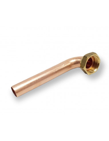 TUBE CUIVRE AVEC PLIEUSE ET ECROU COURBE Ø 18 X 3/4 CM 12 COURBE