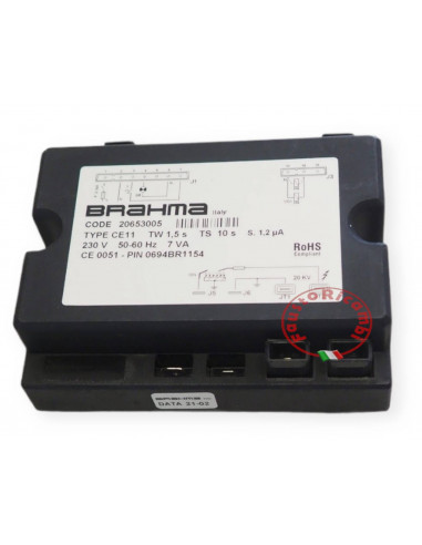 BRAHMA 20653005 PANNEAU D'ALLUMAGE CE11 1.5S 10S 230V POUR CHAUDIÈRE