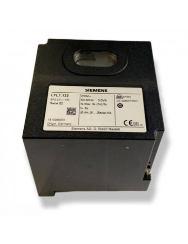 PANNEAU DE COMMANDE SIEMENS LANDIS BRÛLEUR GAZ LFL1.133 S.F SÉRIE 02