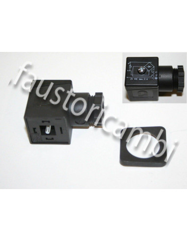 MADAS CONNECTEUR REDRESSEUR PRISE 3 POLES SERPENTIN ELECTRIQUE BOBINE 12 / 24V