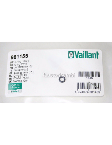 VAILLANT JOINT O'RING 981155 EX 982490 REMPLACEMENT POUR CHAUDIÈRE
