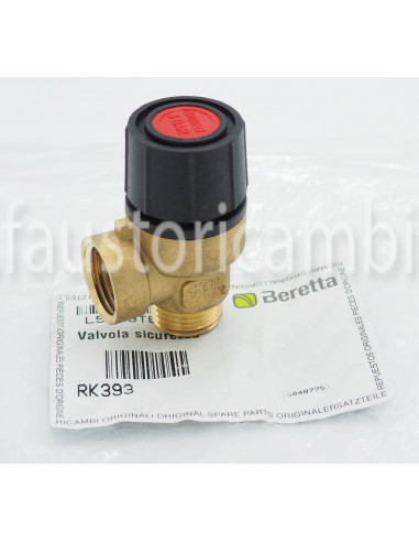 SOUPAPE DE SÉCURITÉ BERETTA 3 BAR Ø 1/2 RK393 RIELLO 4048775