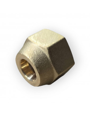 ECROU Ø 3/8 X RACCORD LAITON CONIQUE CONDITIONNEMENT TUBE CUIVRE CLIMATISEUR
