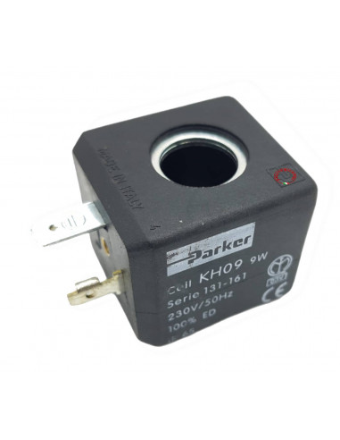 BOBINE DE SOLÉNOÏDE PARKER KH09 9W SÉRIE 131-161 230V / 50HZ COMPATIBLE AVEC LA CHAUDIÈRE DU GROUPE IMAR