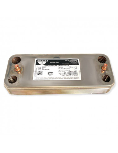 ECHANGEUR DE CHALEUR ZILMET 12 PLAQUES 17B2071206 571646 CHAUDIERE MICROGENE 23 MFFI