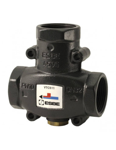 ROBINET DE CONDENSATION ESBE VTC511 F 55 ° C KVS Ø 1 "1/4 POÊLE À PELLET CHAUDIÈRE BOIS