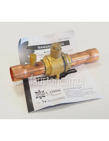 TECNOSYSTEMI ROBINET À BILLE 1 1/8 X FREON AVEC ROBINET DE SERVICE 11136053