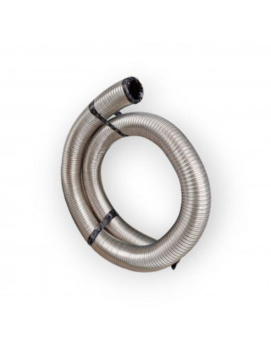 TUYAU FLEXIBLE EN ACIER INOXYDABLE Ø 100 MM CONDUIT DE FUMÉE POÊLE À PELLETS CHEMINÉE INTERNE LISSE