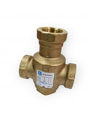 LK 823 THERMOVAR VANNE ANTI-CONDENSATION Ø 1 "50 ° C THERMOSTATIQUE TROIS VOIES FEMELLE