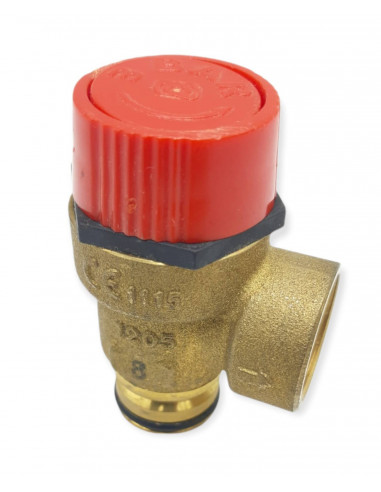 SOUPAPE DE SÉCURITÉ 3 BARS COMPATIBLE AVEC CHAUDIÈRE BAXI 710109400 LUNA JUNKERS 8705700104