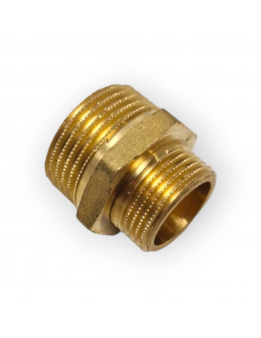 MAMELON RÉDUIT EN LAITON JAUNE Ø 1"X1/2 FILETAGE MÂLE RACCORD JOINT 1X1/2