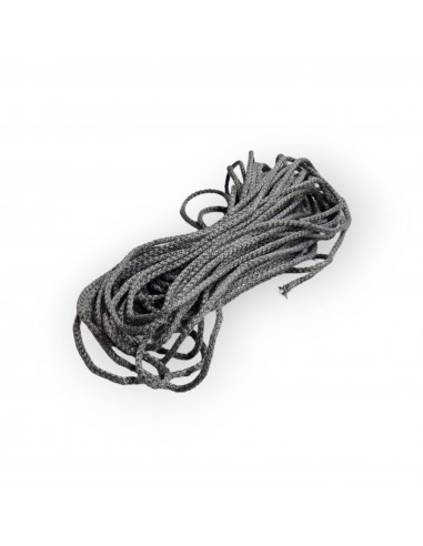JOINT ISOLANT EN CORDE TRESSE NOIR ARCTIQUE Ø 6 MM POUR PORTES DE POÊLES À GRANULÉS