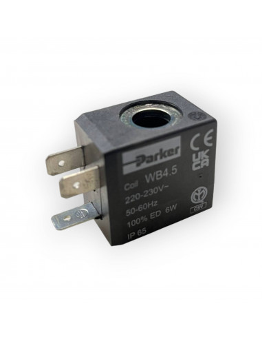 BOBINE SOLÉNOÏDE PARKER WB4.5 6 WATT 220-230V H 30 MM TROU Ø 10 MM