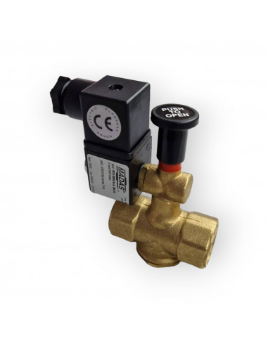 MADAS SOLENOID VALVE GAS VALVE MANUAL RESET Ø 3/4 NORM OPEN NA