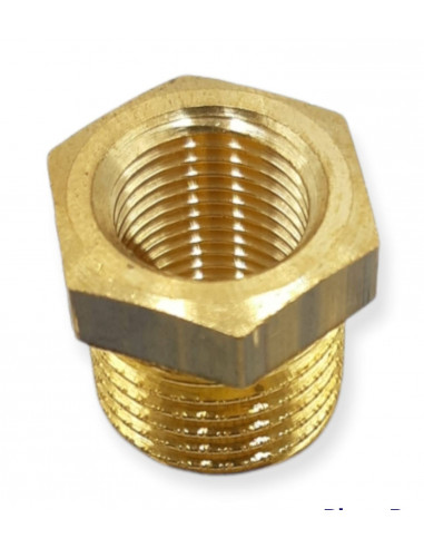 RÉDUCTEUR LAITON Ø 1/4 MÂLE X 1/8 JOINT FEMELLE 1/4X1/8 MF