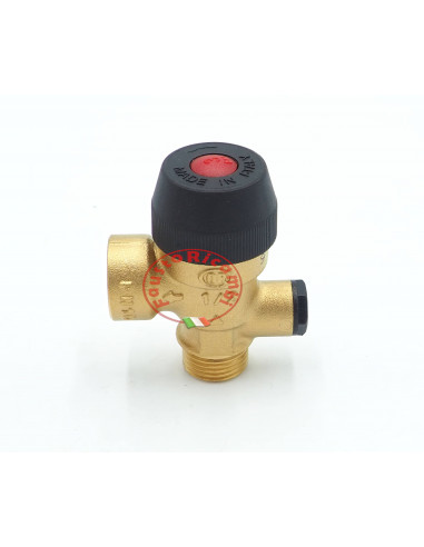 VANNE DE SÉCURITÉ OFFICINE RIGAMONTI 1/2 3 ATE M / PM RACCORD DU MANOMÈTRE PN10 115 ° C