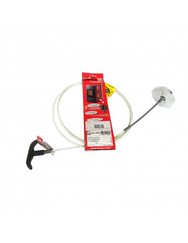 SITECN NETTOYAGE POT D'ECHAPPEMENT POÊLES À GRANULES 3MT Ø 80/100 BROSSE FLEXIBLE BROSSE 1934