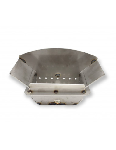 BRASIER EN ACIER INOXYDABLE POÊLE À GRANULÉS 155X85 MM STP-BARPT EX PTR-L-BR INSERT LAMINOX PETRA 34 KW