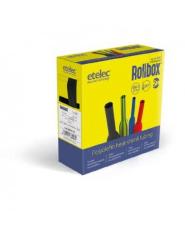 ETELEC GAINE ISOLANTE A CHAUD THERMORETRACTABLE Ø 6,4 X 3,2 MM CABLES AU MÈTRE
