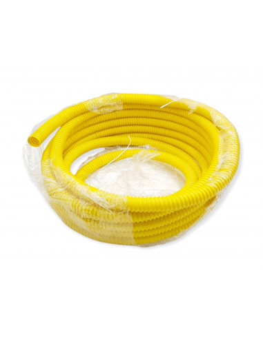 GAINE JAUNE 25 MÈTRES Ø 40 MM INTERNE POUR TUYAU ONDULÉ DE GAZ