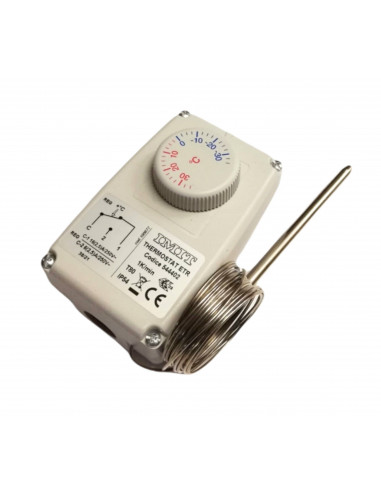 THERMOSTAT RÉGLABLE IMIT AVEC CAPILLAIRE -35 +35 ETR IP54 544402 EX 543206 CHAUDIÈRE