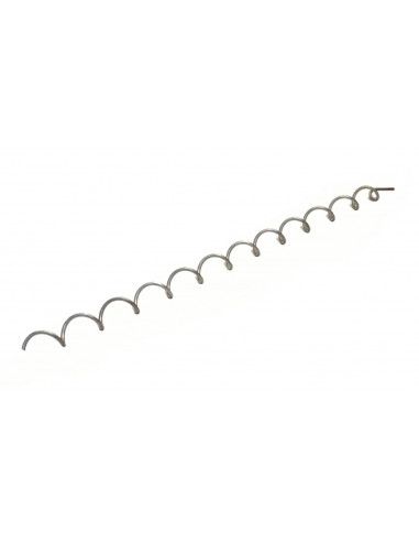 TURBULATEUR POUR POÊLES ET CHAUDIÈRES LONG 650 MM Ø 35 MM ÉPAISSEUR 3 MM INOX