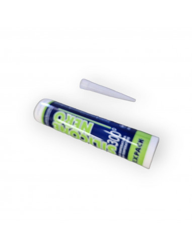 COLA 599001970 MASTIC SILICONE HAUTE TEMPéRATURE NOIR 300°C POUR POêLE à PELLETS
