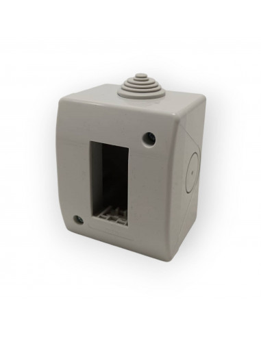 AVE 44Q01 COFFRET ÉLECTRIQUE CONTENEUR 1 STATION EXTÉRIEURE IP40 RAL7035