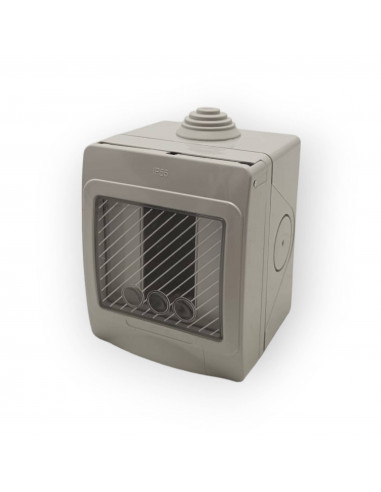 AVE 44ST01 CONTENEUR COFFRET ÉLECTRIQUE EXTERNE 1 PLACE AVEC COUVERCLE IP55