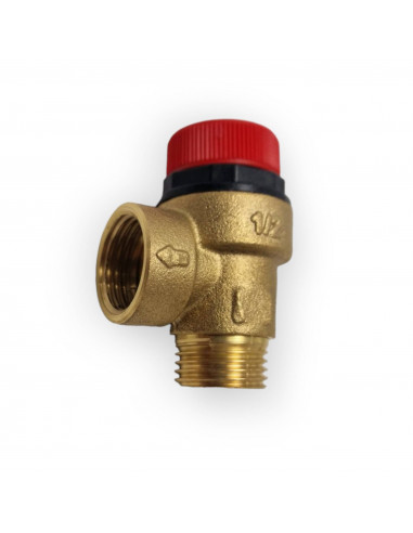 SOUPAPE DE SÉCURITÉ 1/2 3 BAR COMPATIBLE BAXI JJJ009950600 JJJ009500030 HERMANN 155200003 VAILLANT 2415554