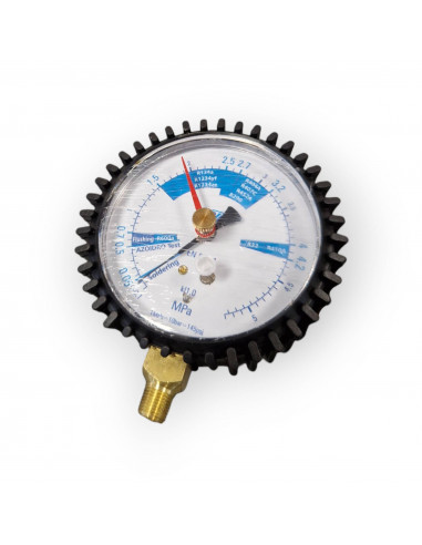 MANOMÈTRE DE PRESSION GAZ Ø 80 MM 1/8 NPT CONNEXION RADIALE -0,1-5,3 MPA POUR CLIMATISATION