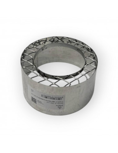 GRILLE EN ACIER INOXYDABLE Ø 100-60 TUYAU COAXIAL CHAUDIÈRE À FUMÉE D'AIR