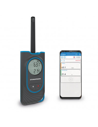THERMOMèTRE ET HYGROMèTRE SAUERMANN SI-HH3 AVEC SONDE POUR MESURER L'HUMIDITé ET LA TEMPéRATURE AMBIANTES